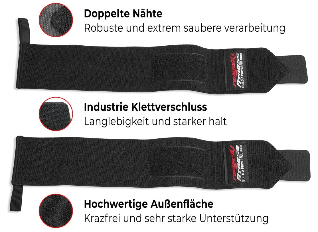 Handgelenk Bandagen + Fast Grip Zughilfen